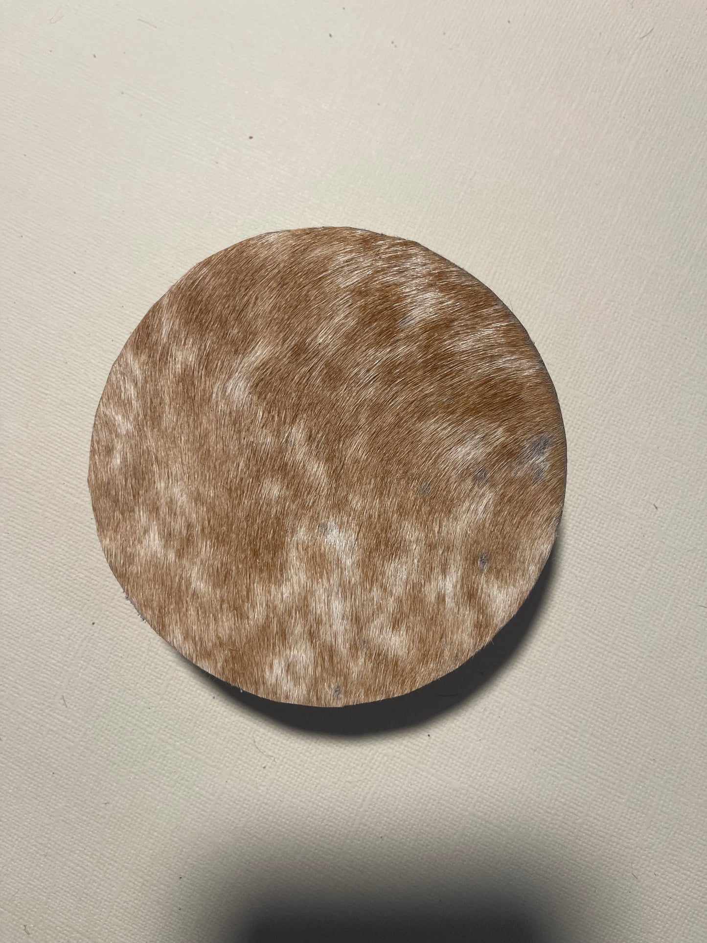 Round Cowhide Coasters