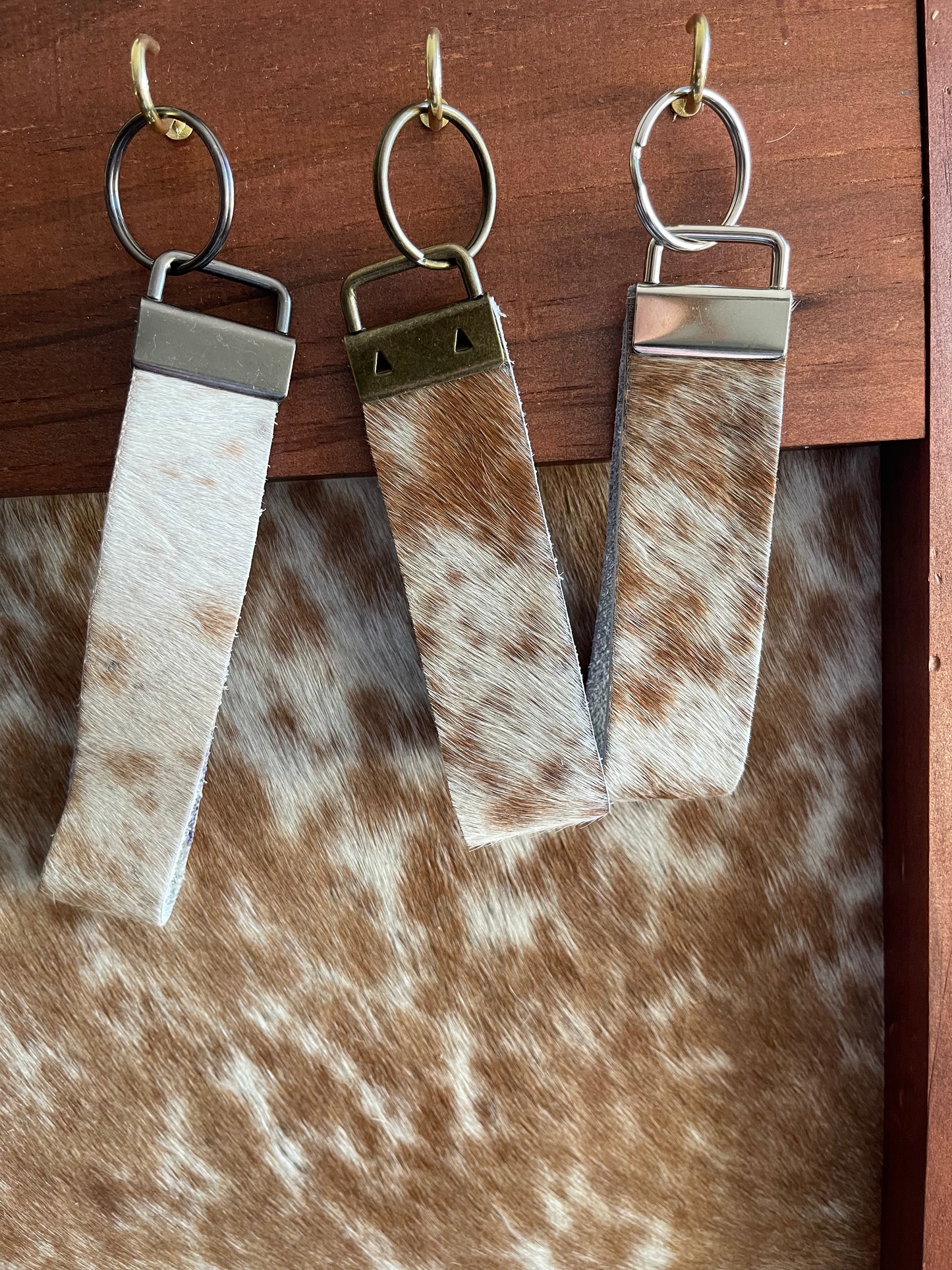 Cowhide Keyfobs Small