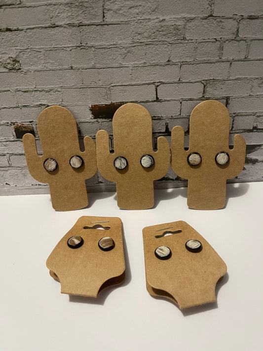 Cowhide Earrings Small