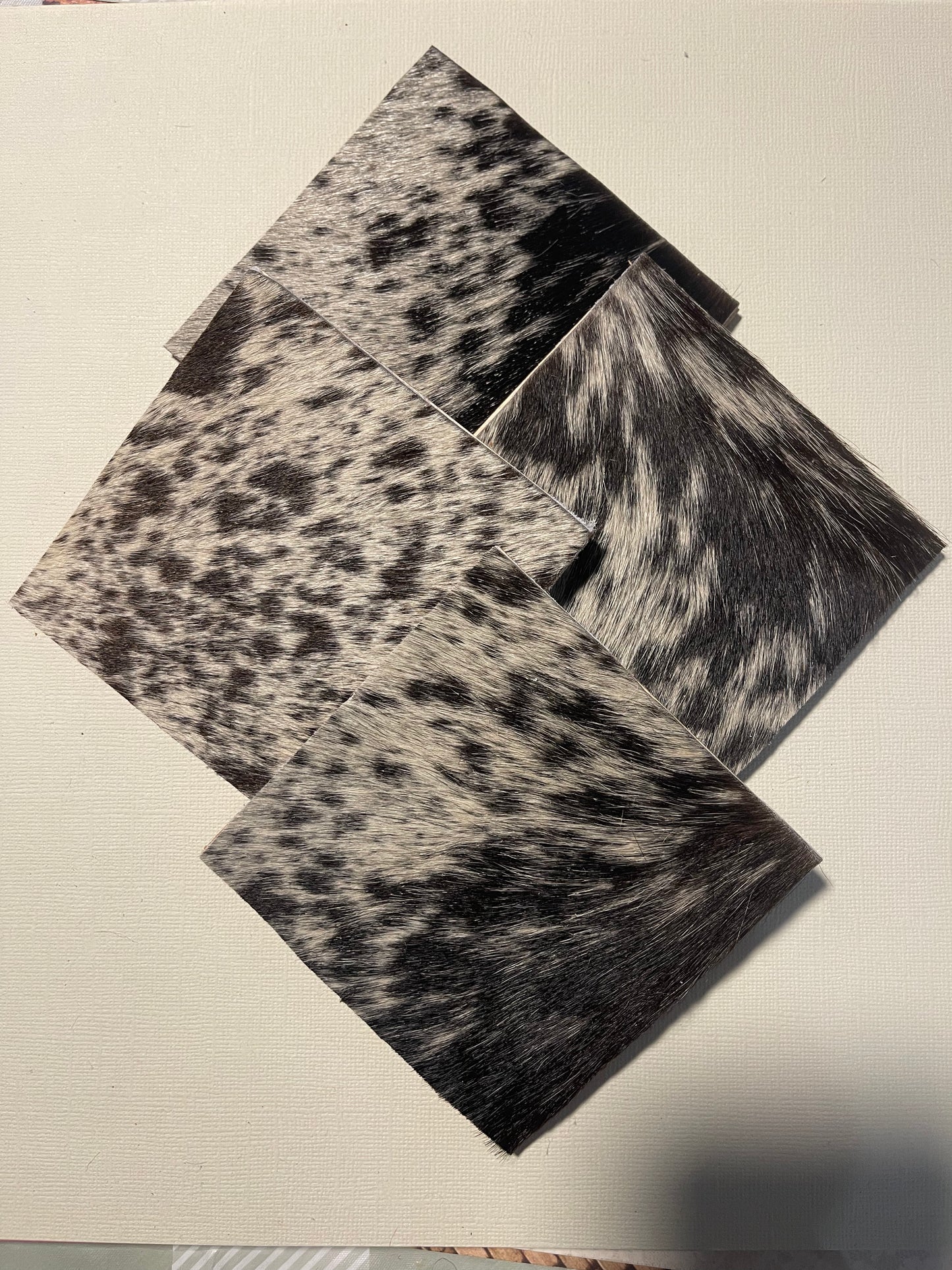 Square Cowhide Coasters
