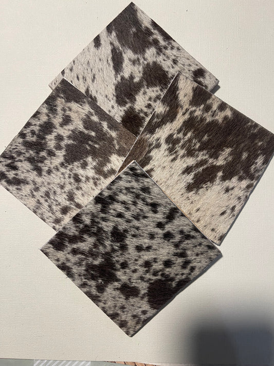 Square Cowhide Coasters