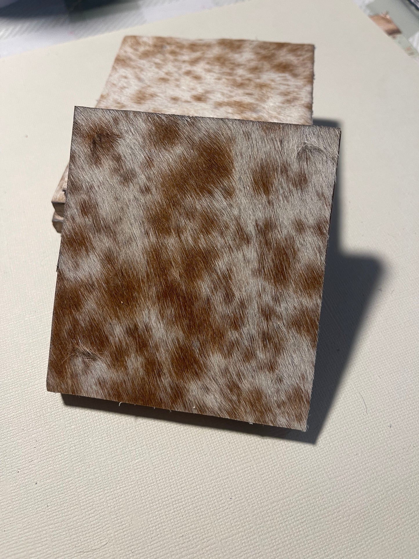 Square Cowhide Coasters