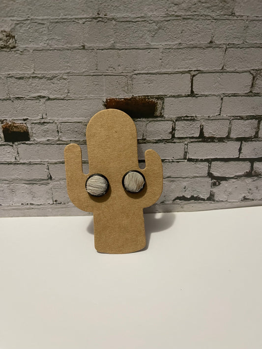 Cowhide Earrings Medium