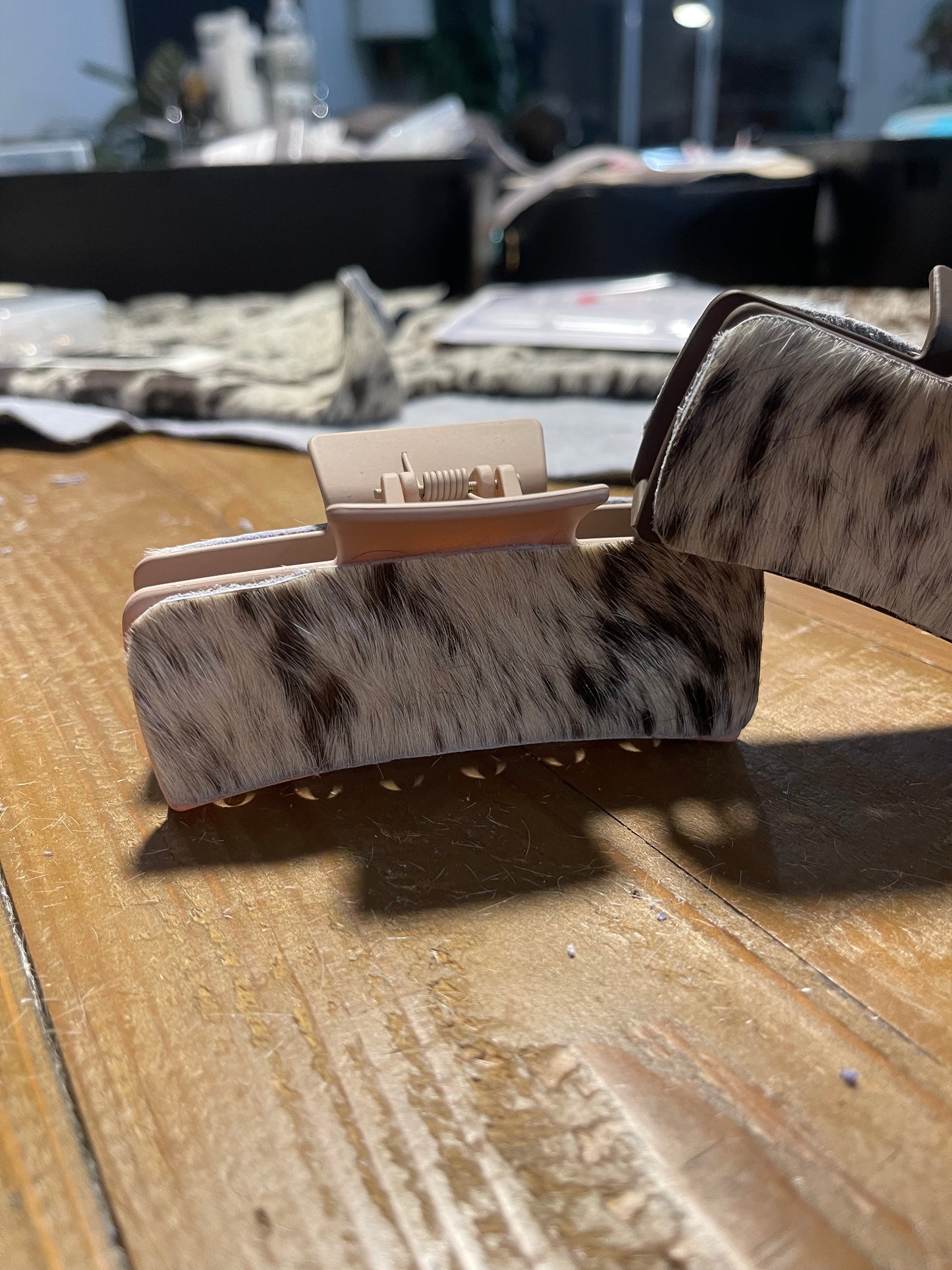 Cowhide Claw Clip