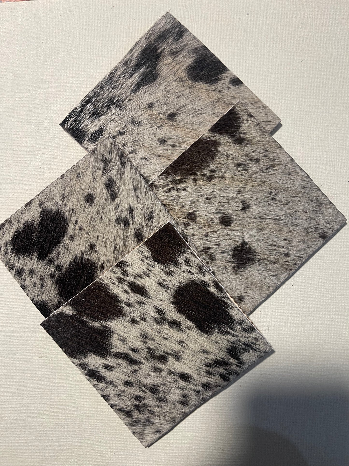 Square Cowhide Coasters